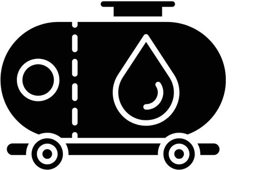 bulk fuel supplier black icon