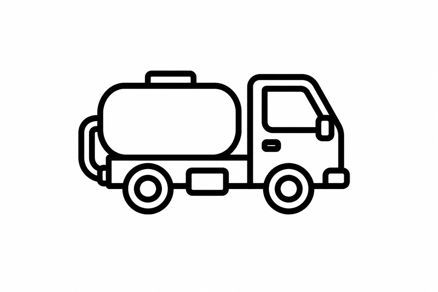 Minimalist Tanker Truck Icon
